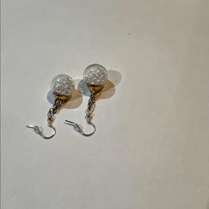 hand-made earrings by 10 years old girl.